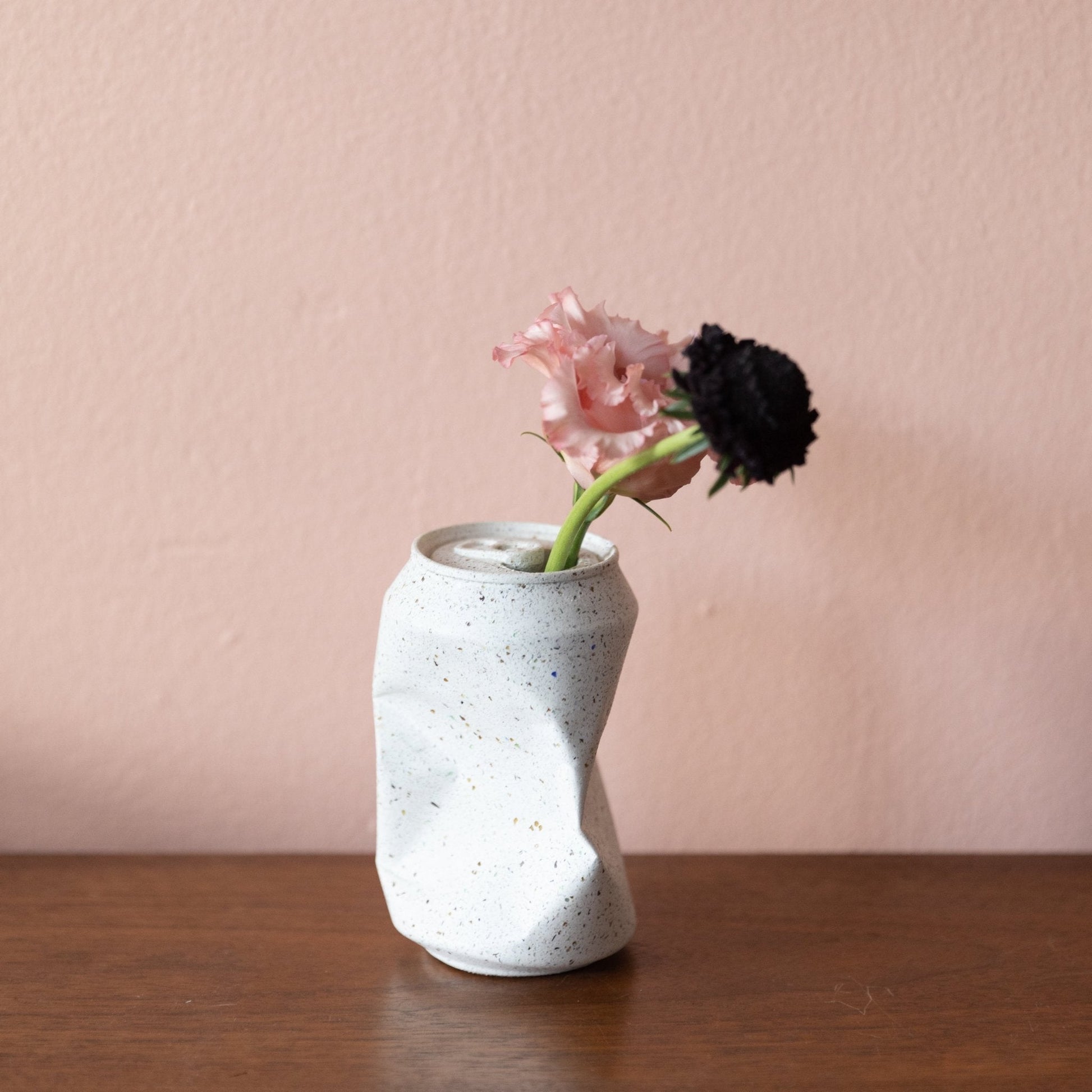 Soda Can Vase | White Terrazzo - pretti.cool