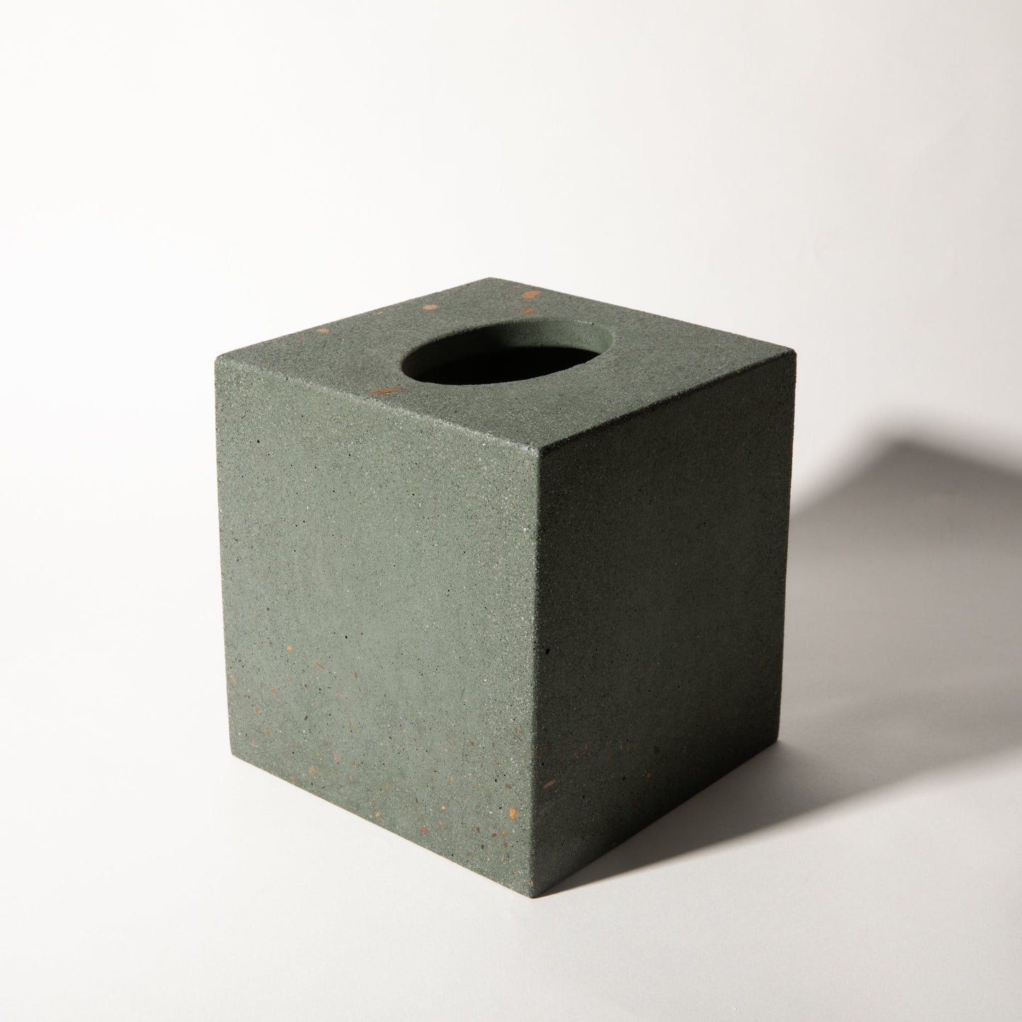 Tissue Box Cover | Dark Green Terrazzo - pretti.cool