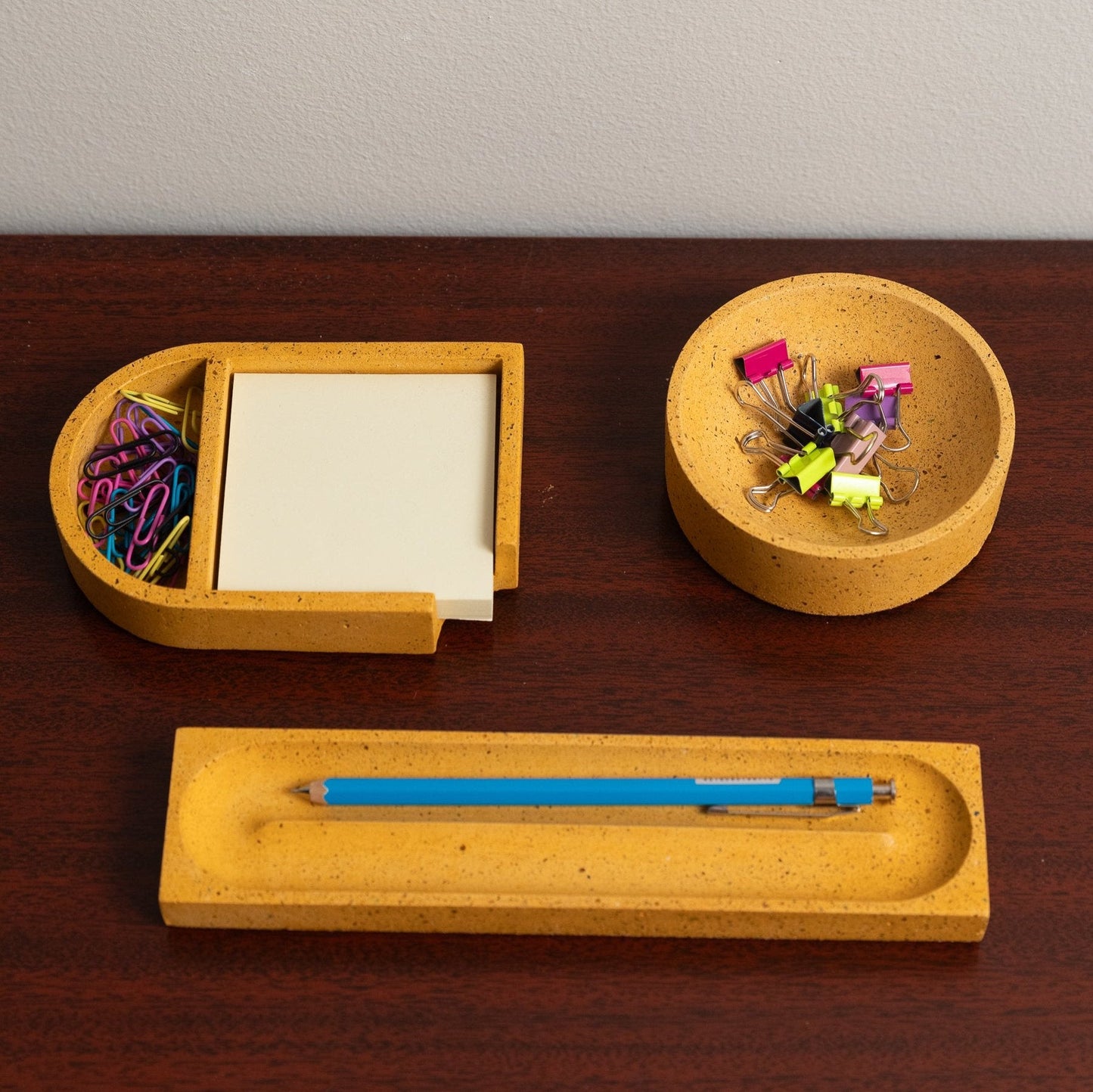 Sticki Note Holder | Marigold Terrazzo - pretti.cool
