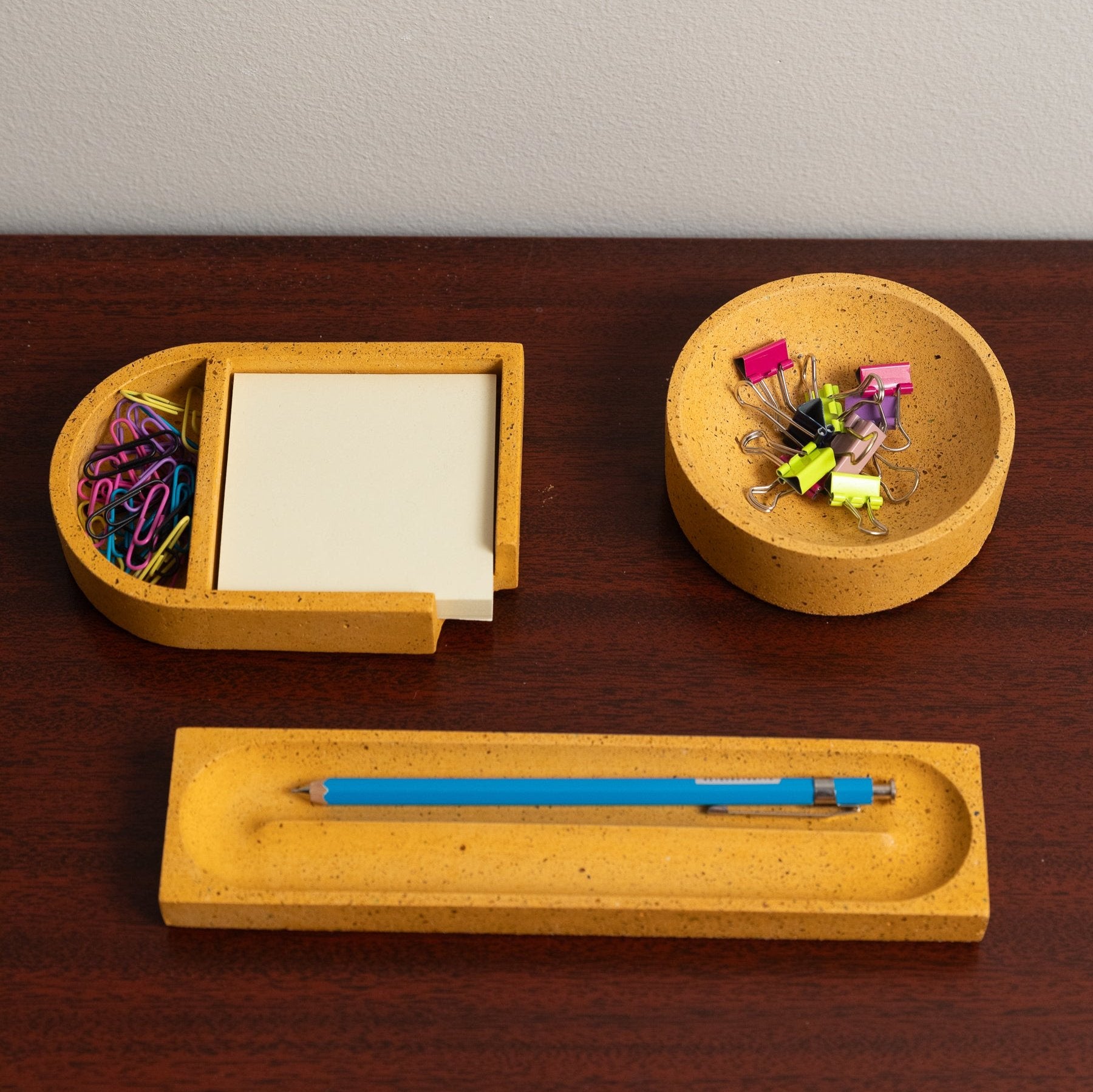 Sticki Note Holder | Marigold Terrazzo - pretti.cool