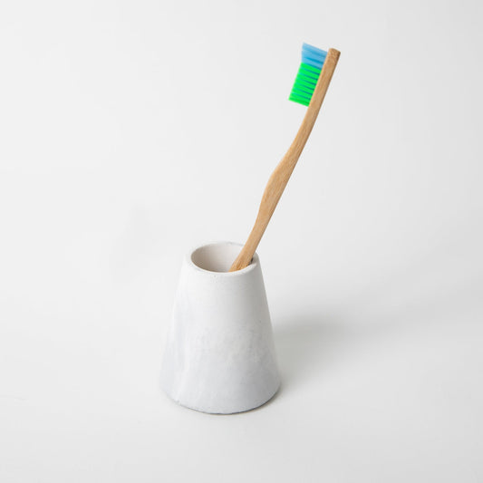 Toothbrush Holder | Grey & White - pretti.cool
