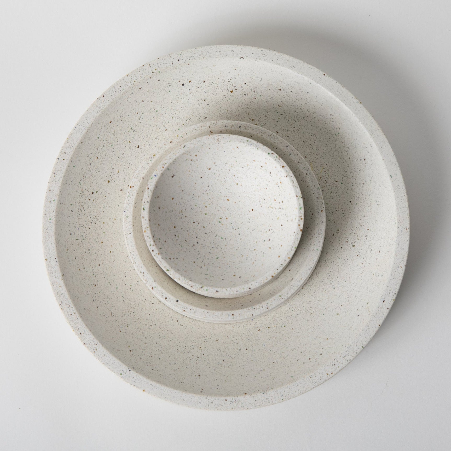 5" Catch-All | White Terrazzo - pretti.cool