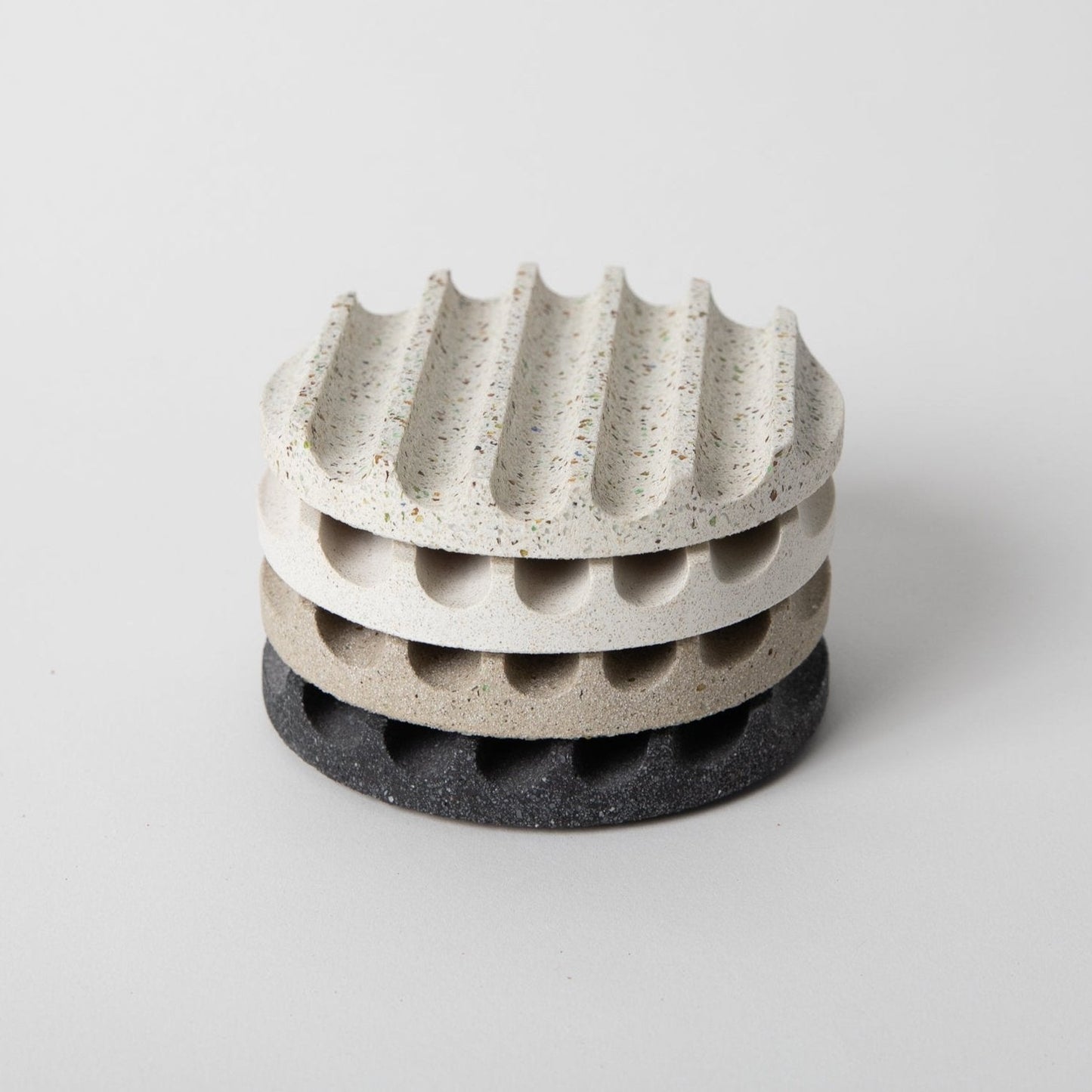 Coaster Set | Terrazzo Grey Scale - pretti.cool