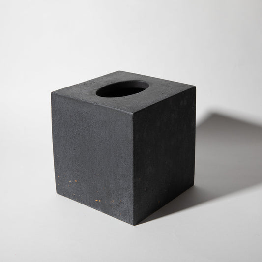 Tissue Box Cover | Black Terrazzo - pretti.cool