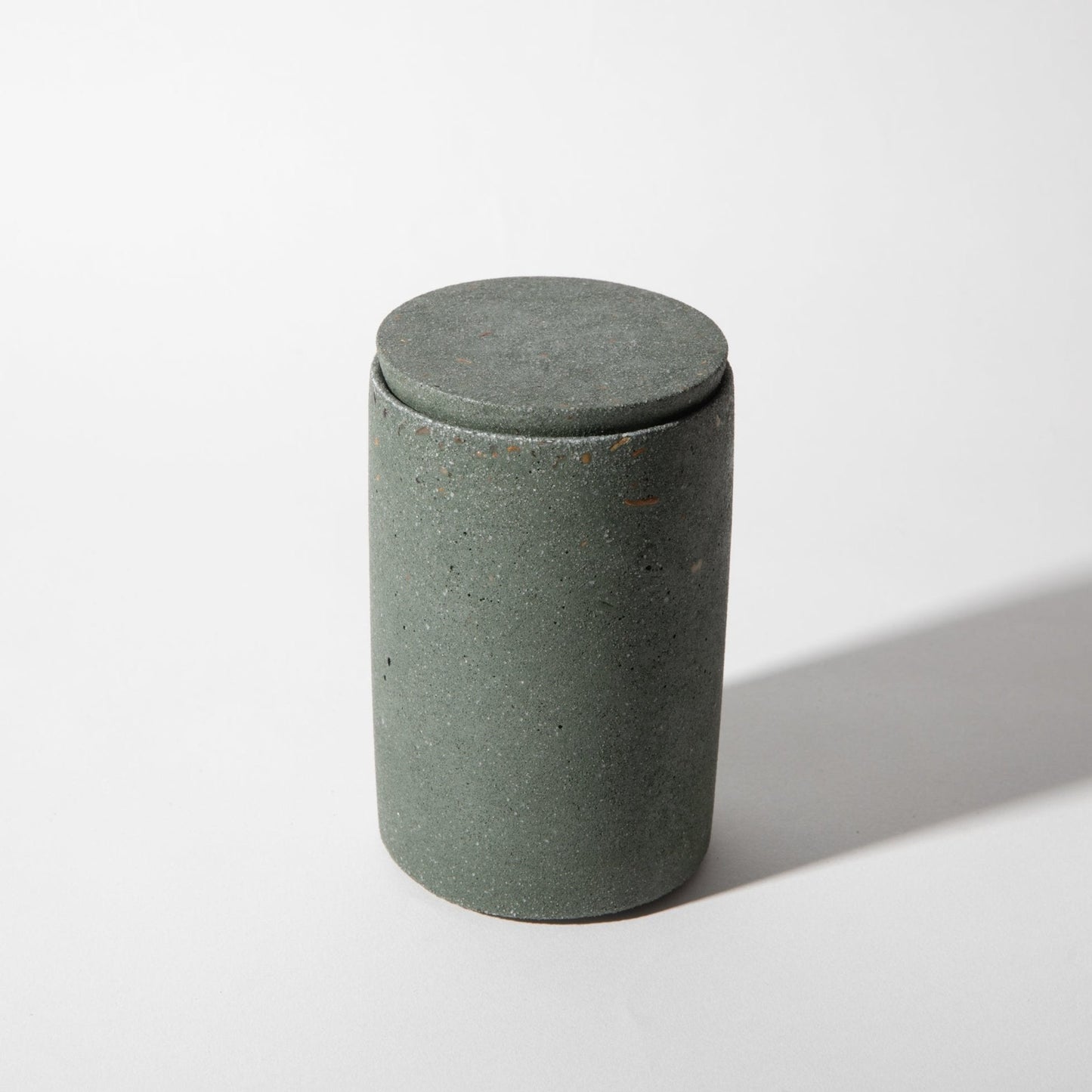 Cotton Swab Holder | Dark Green Terrazzo - pretti.cool