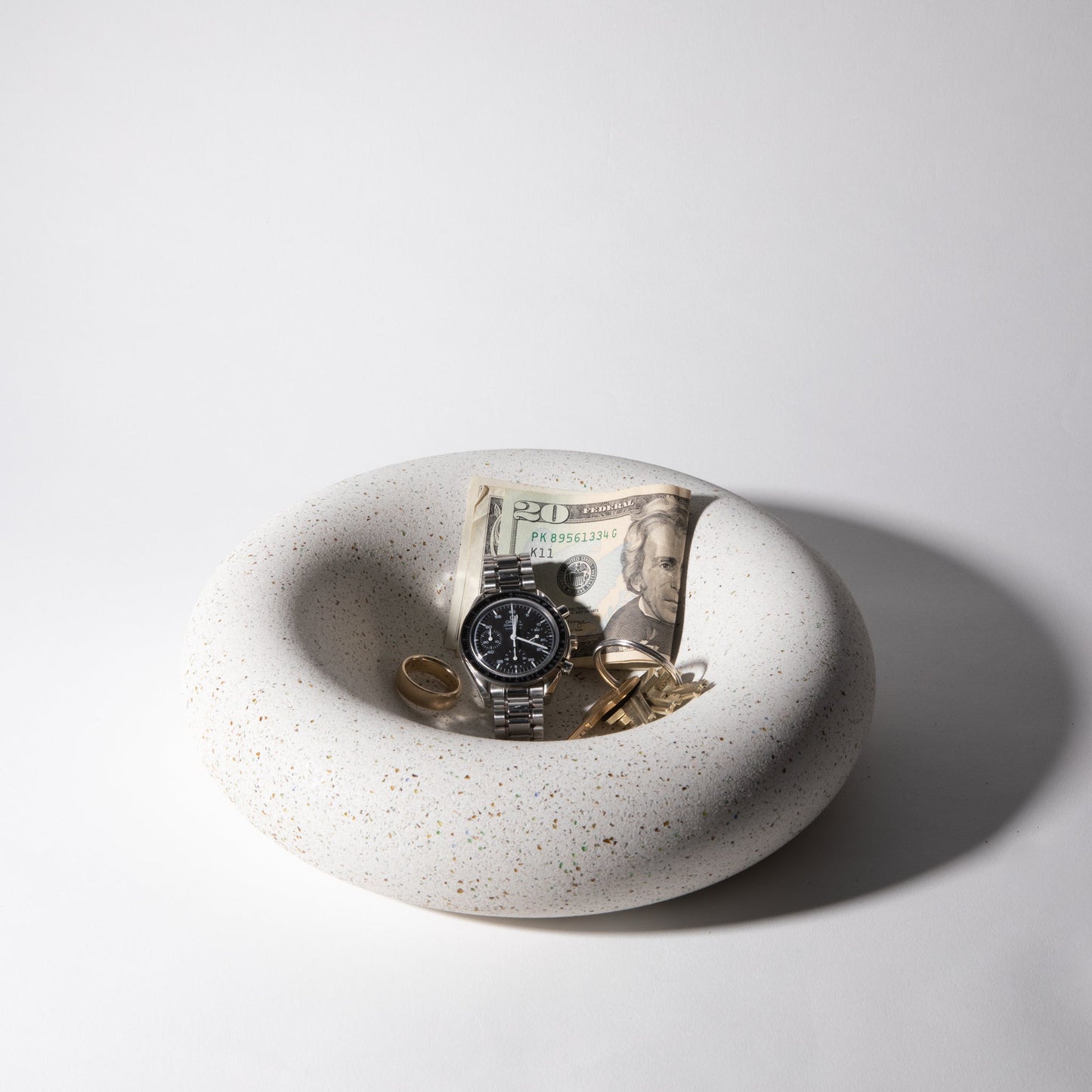 Bubble Catch All (Large) | White Terrazzo