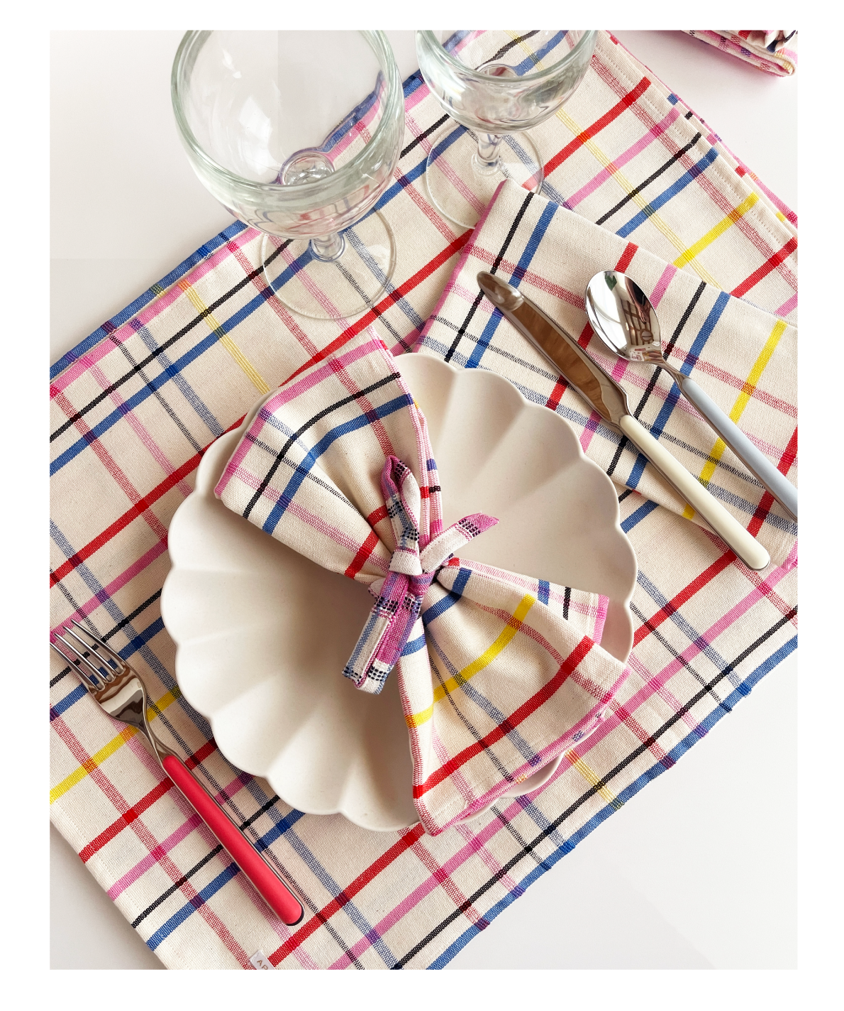 Vera Plaid Napkin Set
