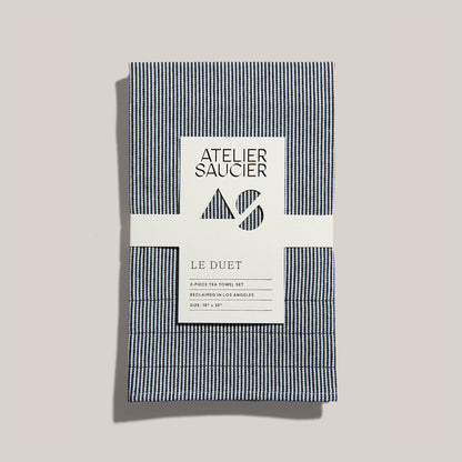 Hickory Stripe Tea Towels | Set of 2