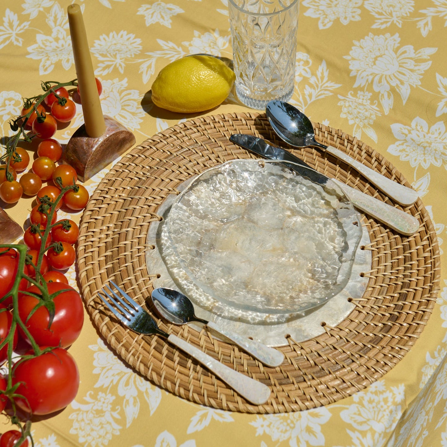 Mother Of Pearl Flatware, Set of 4