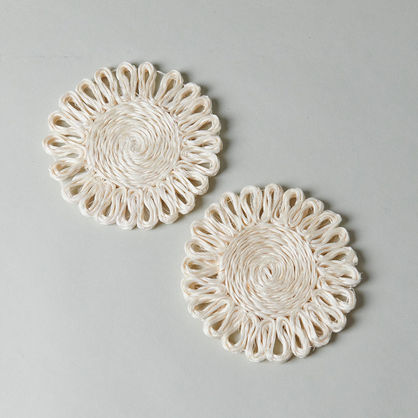 Fleur Abaca Coaster, Set of 2