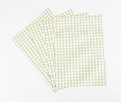 Mini Checkered Cotton Placemats (set of 4), 19 x 13 Inch