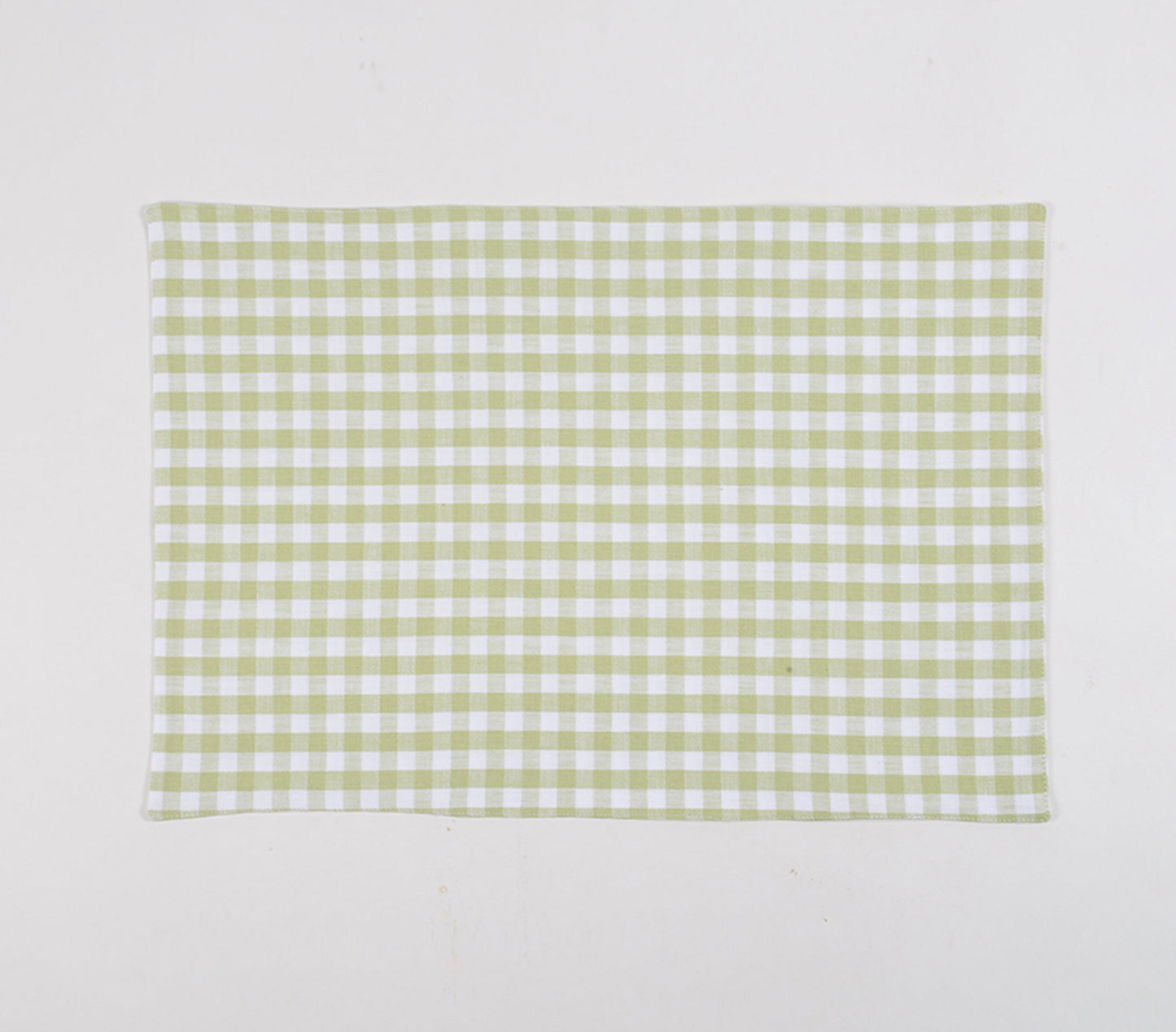 Mini Checkered Cotton Placemats (set of 4), 19 x 13 Inch