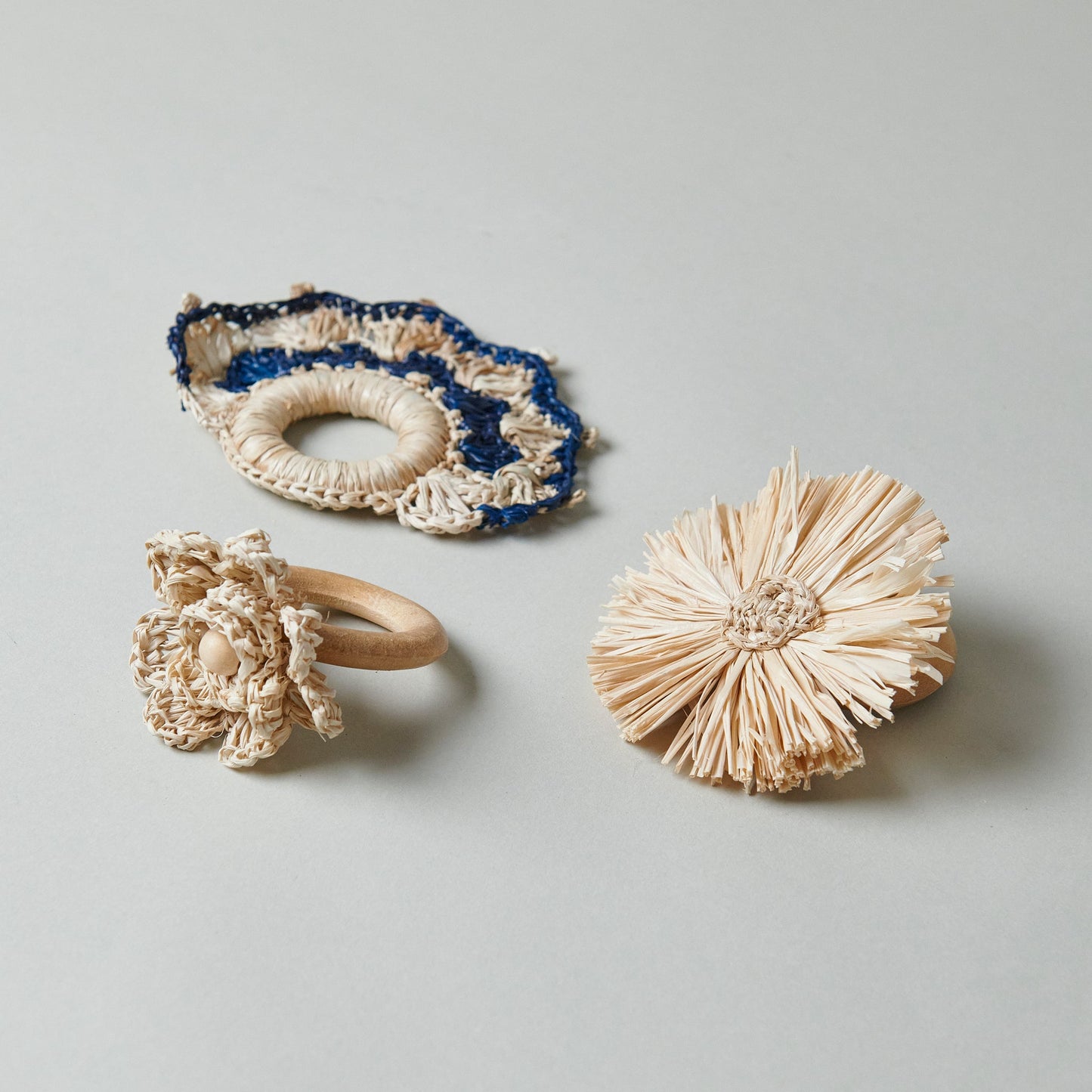 Raffia Flower Napkin Ring