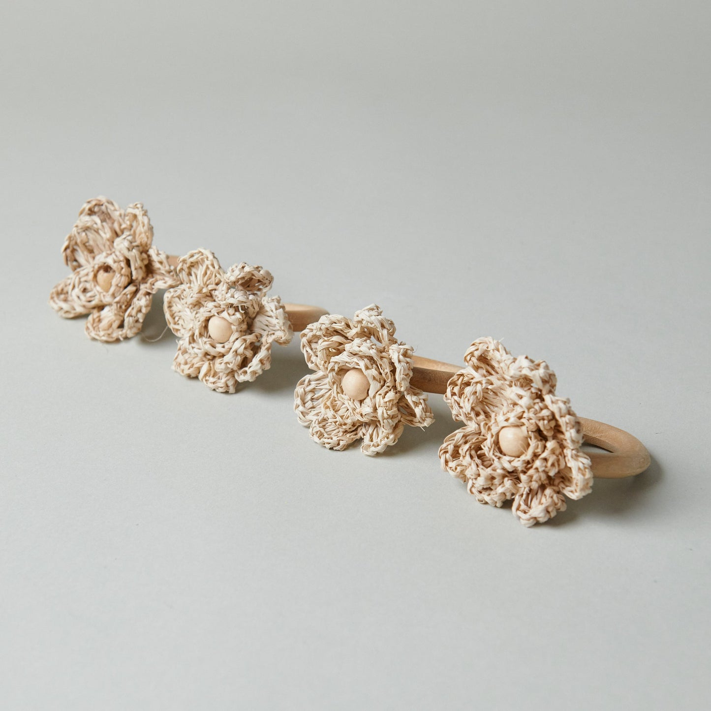 Raffia Flower Napkin Ring