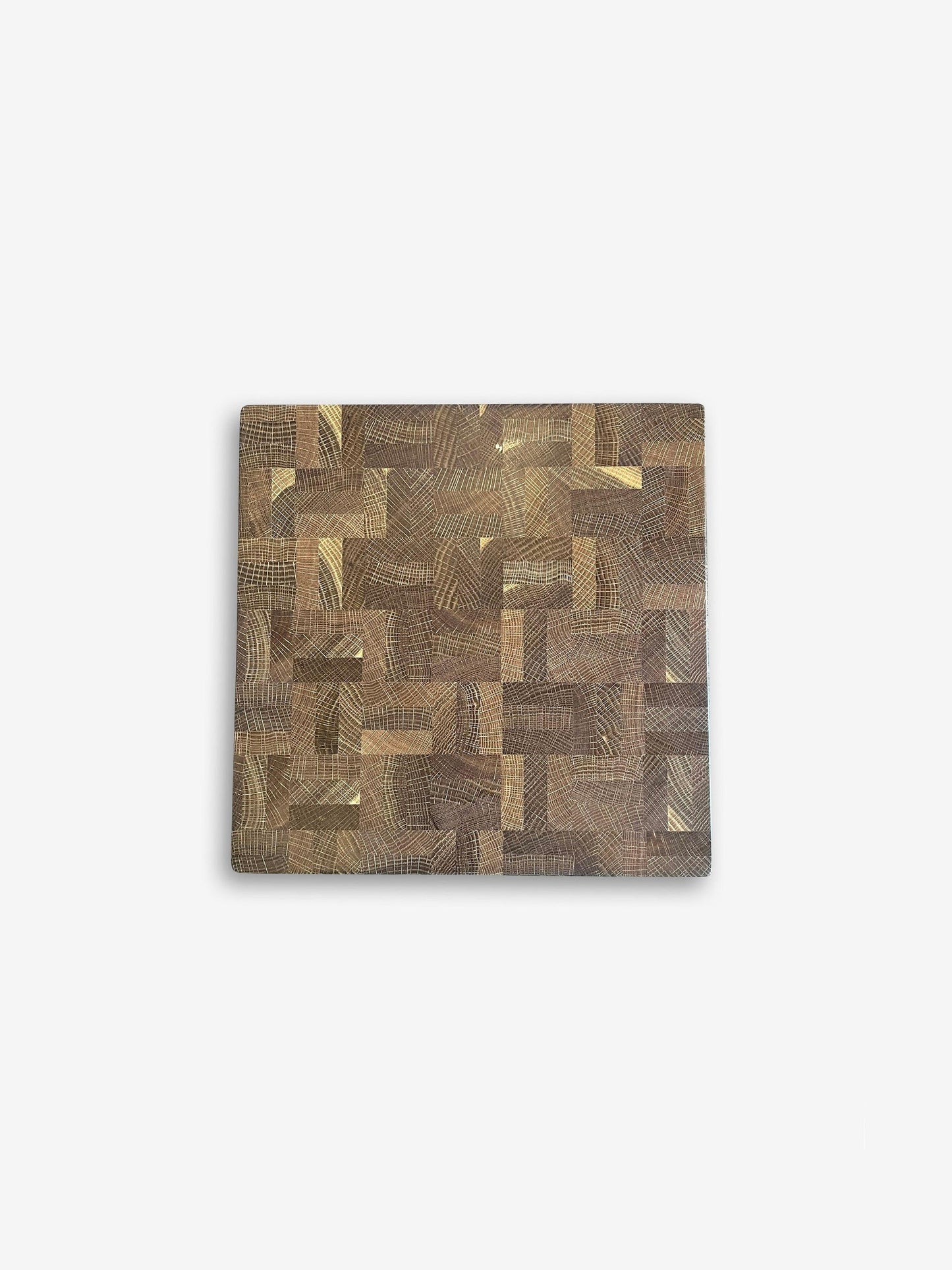 14" Cut Chop Square Cutting Board in Fumed Oak - MONC XIII