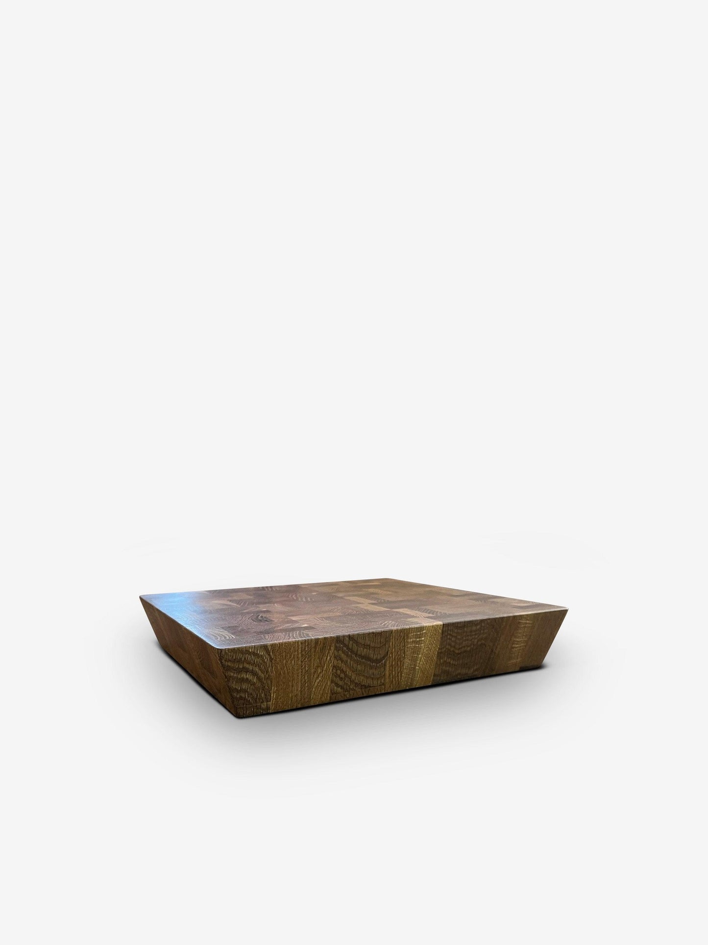 14" Cut Chop Square Cutting Board in Fumed Oak - MONC XIII