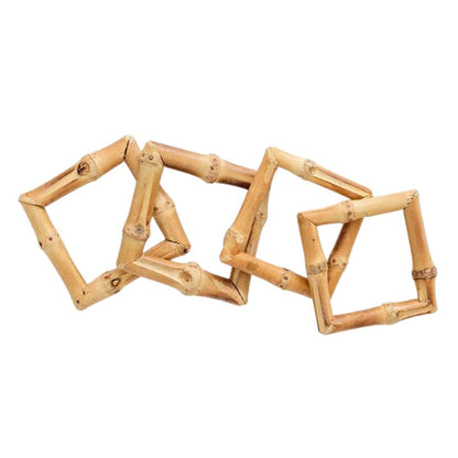 BAMBOO NAPKIN RING, SQUARE (SET OF 4)