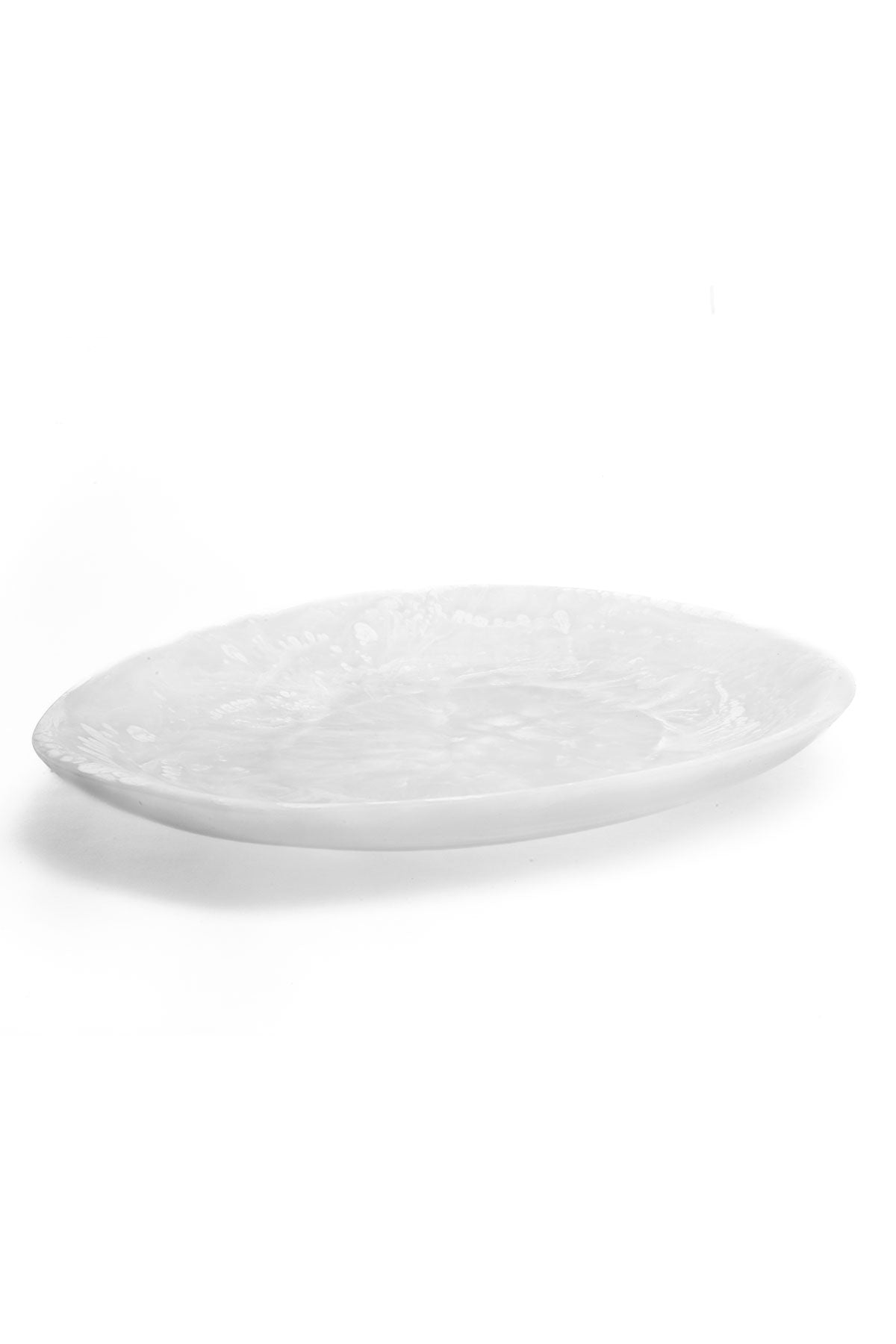 Small Shell  Platter - White Swirl