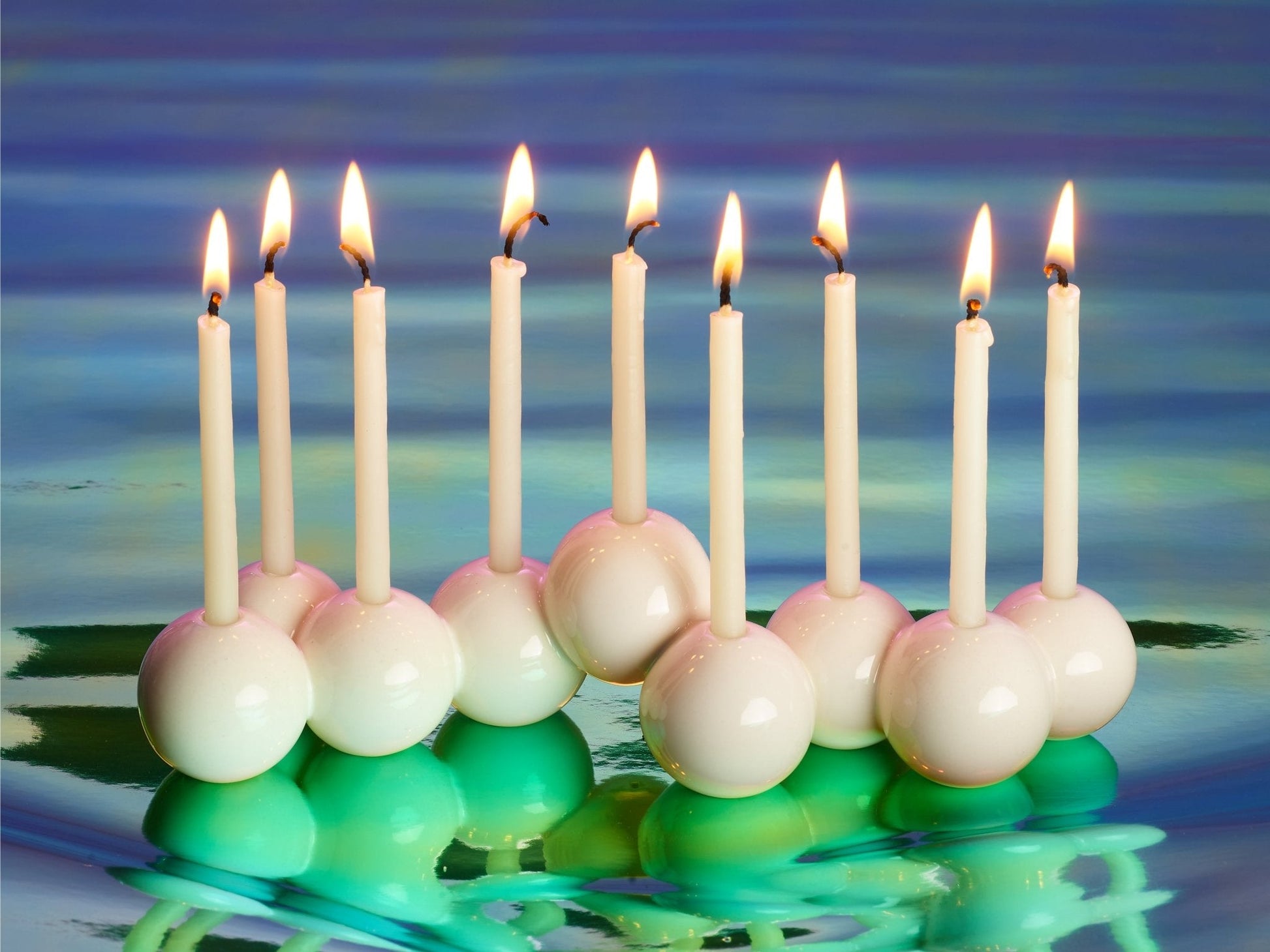 Bubble Menorah (Ceramic) - Shop Tchotchke