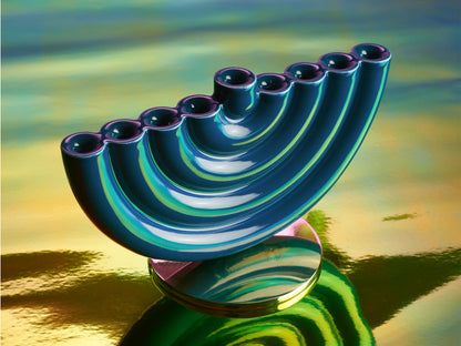 Rainbow Menorah
