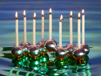 Bubble Menorah (Aluminum)