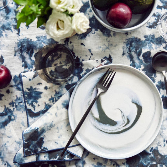 Grey Marble Tablecloth