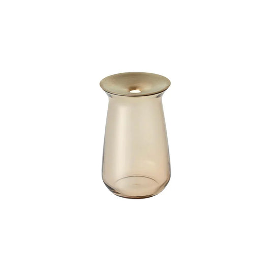 LUNA VASE - LARGE - BROWN/GOLD