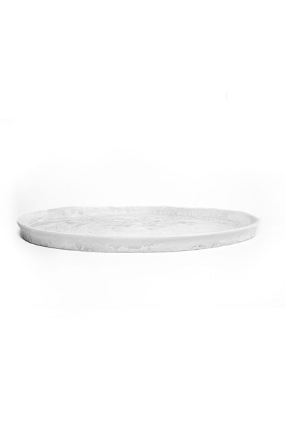 Serving Tray - White Swirl