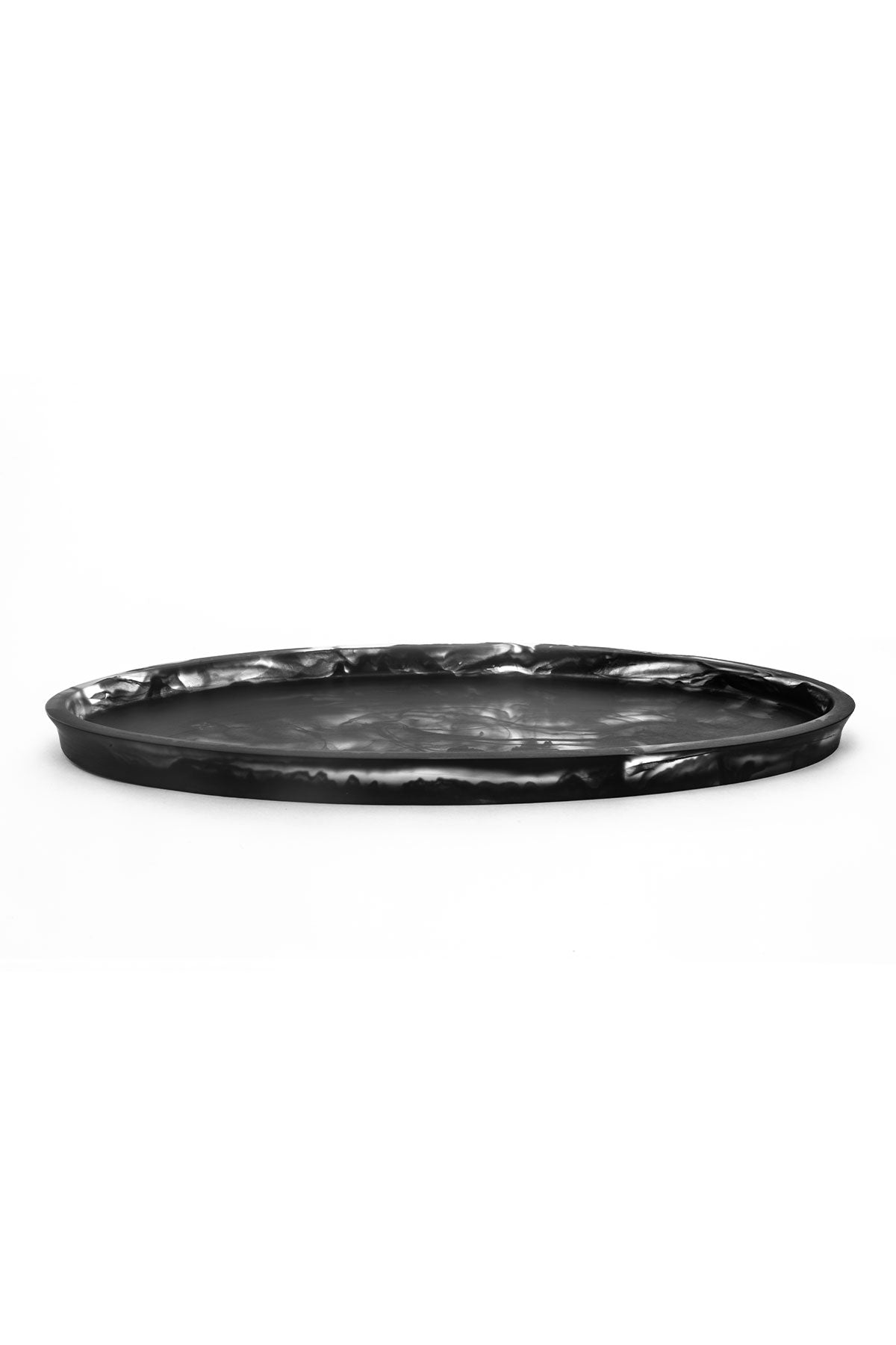 Serving Tray - Black Swirl