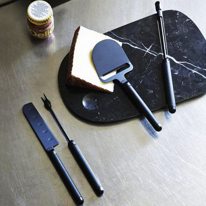 PEBBLE CHEESE FORK - BLACK