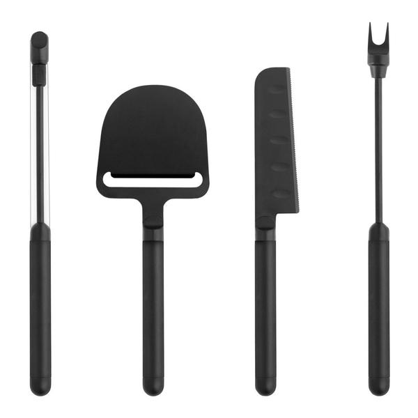 PEBBLE CHEESE FORK - BLACK