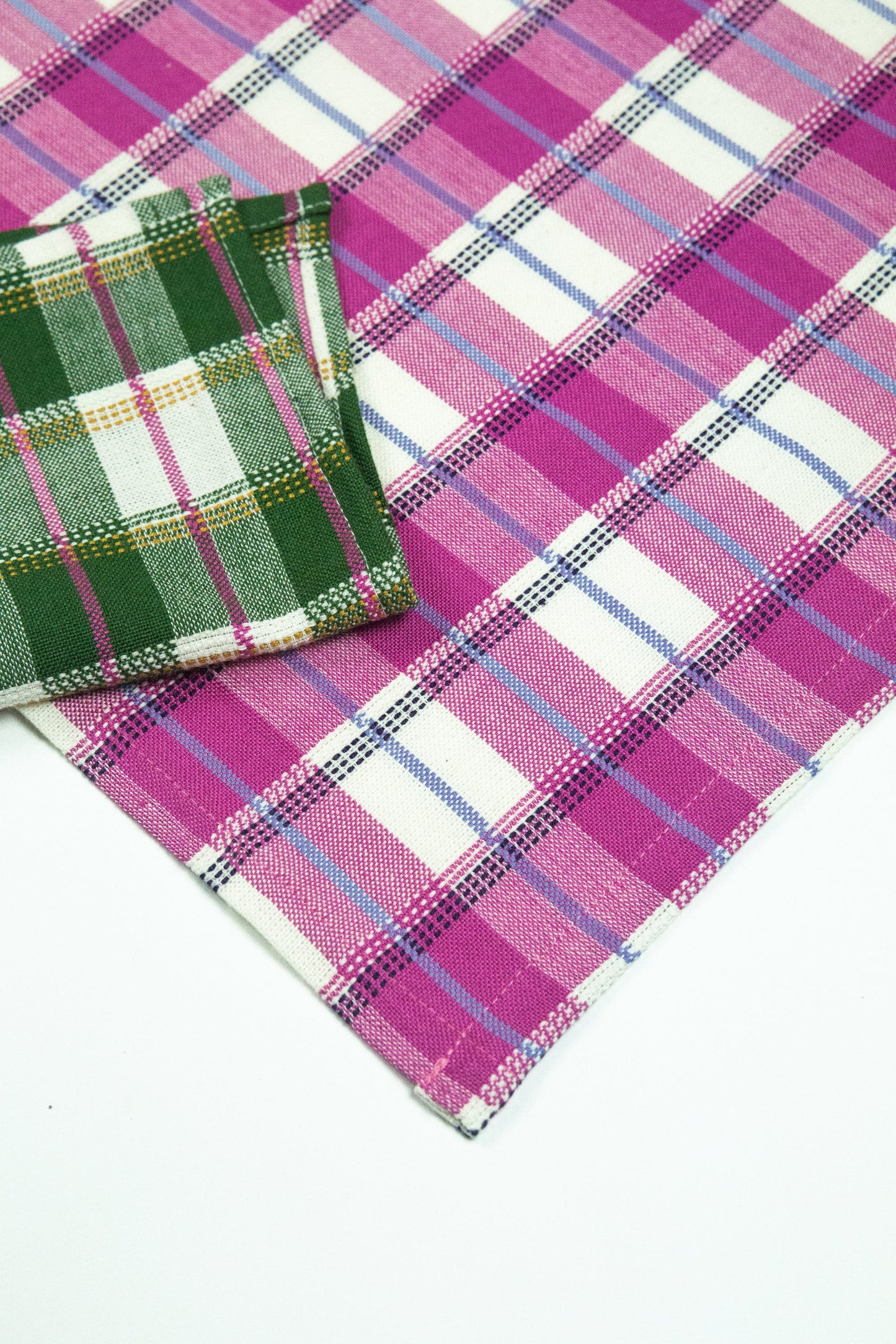 San Andres Gingham Pink & White Napkins