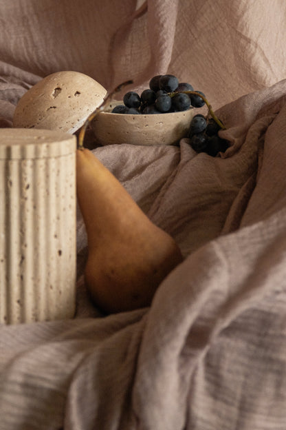 Travertine Salt Cellar