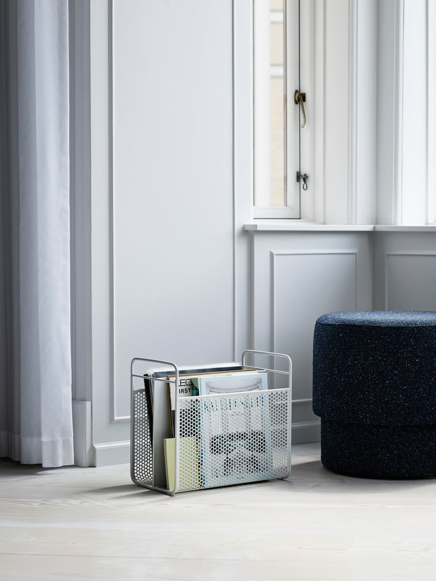ANALOG MAGAZINE RACK - WHITE