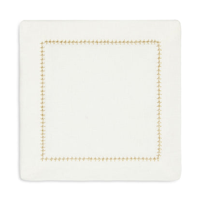 DOLCE LINEN NAPKINS, GOLD (SET OF 4)