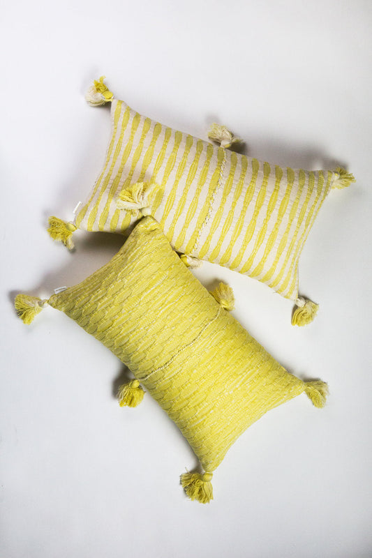 Antigua Pillow - Naturally Dyed Yellow