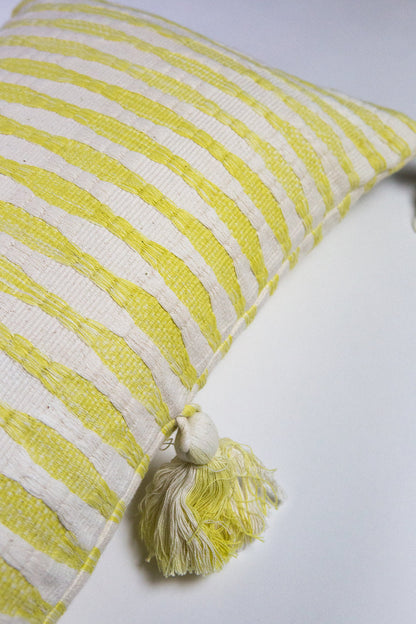 Antigua Pillow - Naturally Dyed Yellow