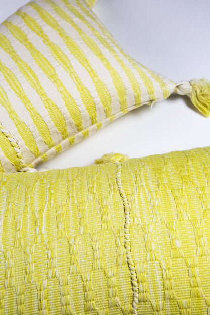 Antigua Pillow - Naturally Dyed Yellow