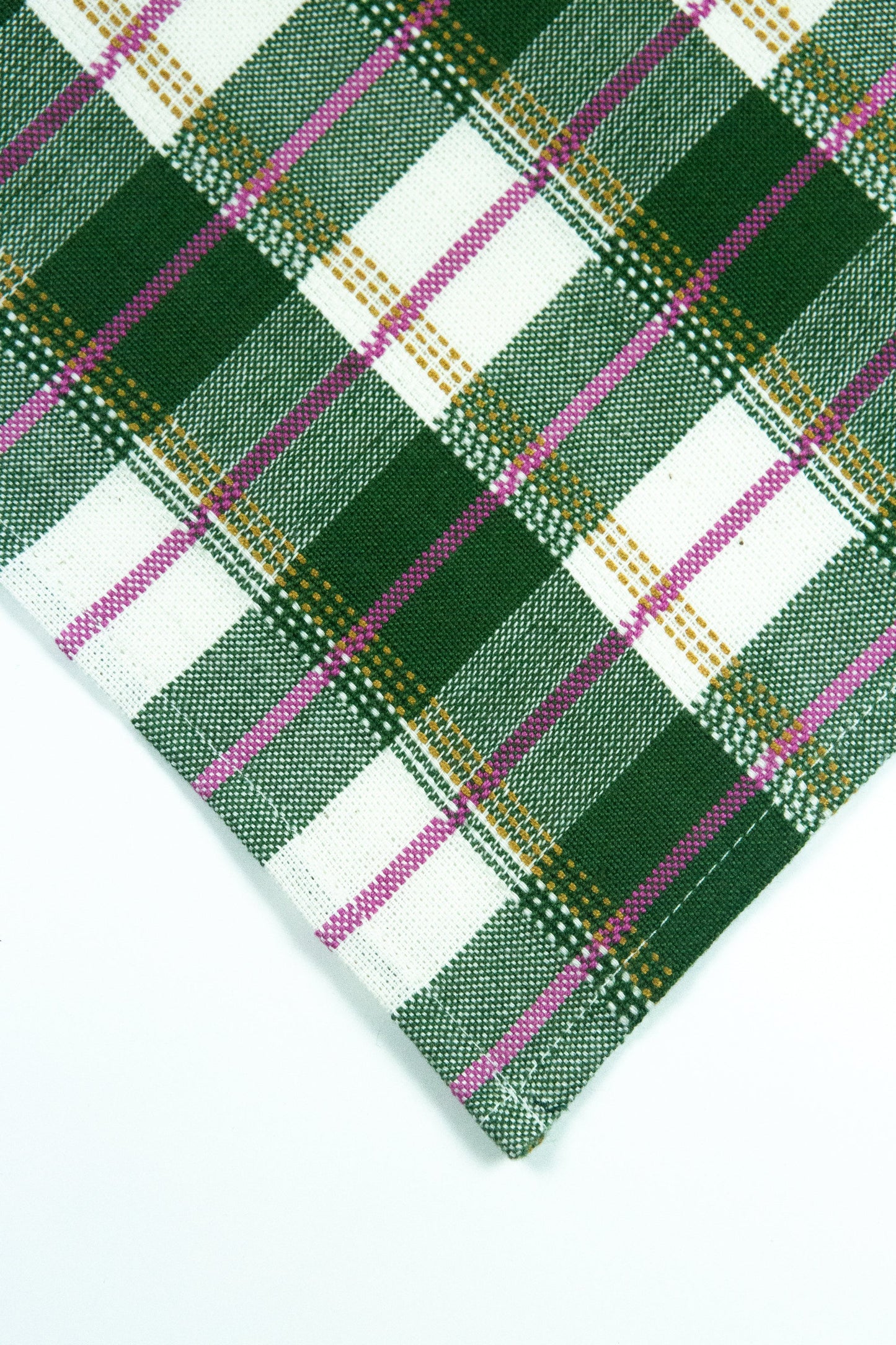 San Andres Gingham Forest & White Napkins