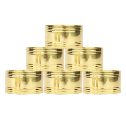 MAGALI GOLD NAPKIN RINGS (SET OF 6)