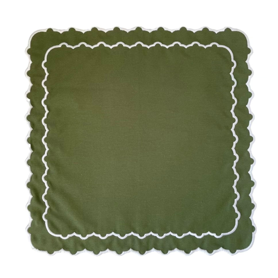 BEATRICE NAPKINS, FOREST GREEN (SET OF 4)