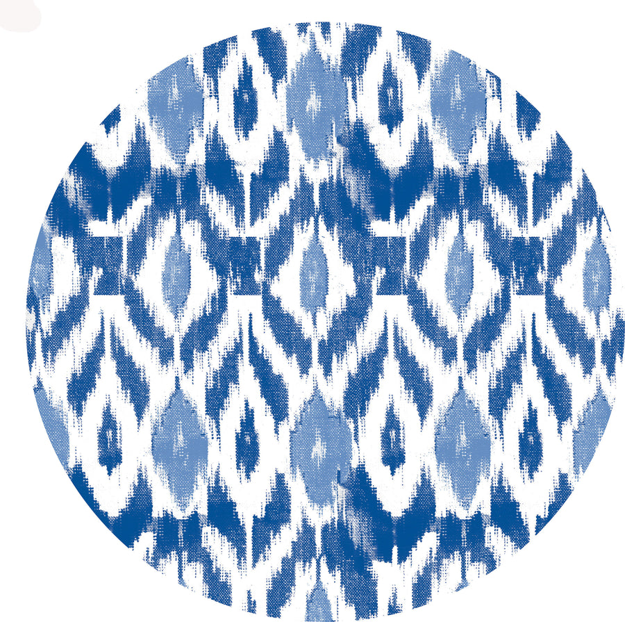 IKAT PLACEMAT, BLUE X ATLANTIC BLUE