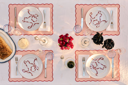 Ribbon Dessert Plates