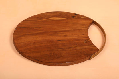 Handmade Wood Charcuterie Board - Round -  12 inches (Set of 2)