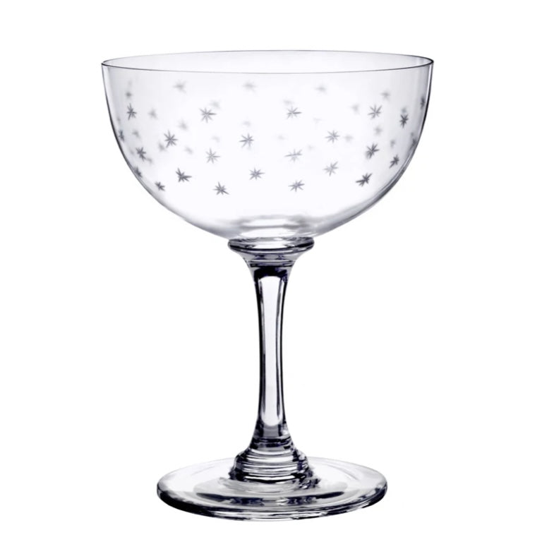 MARGARET CHAMPAGNE SAUCERS, STARS (SET OF 6)