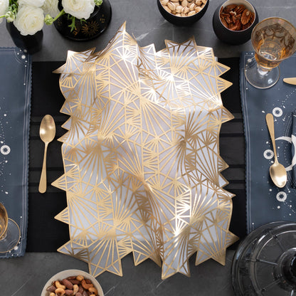 Challah Cover Magen David Gold