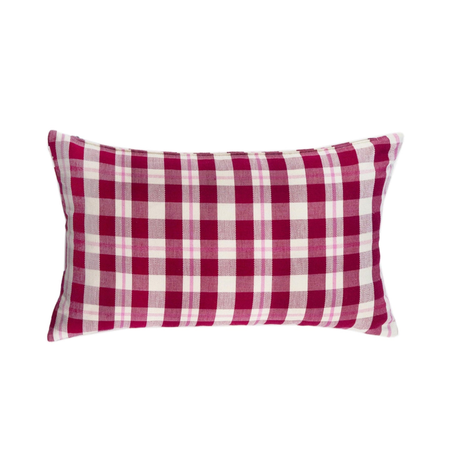 Abigail Cranberry Plaid Pillows