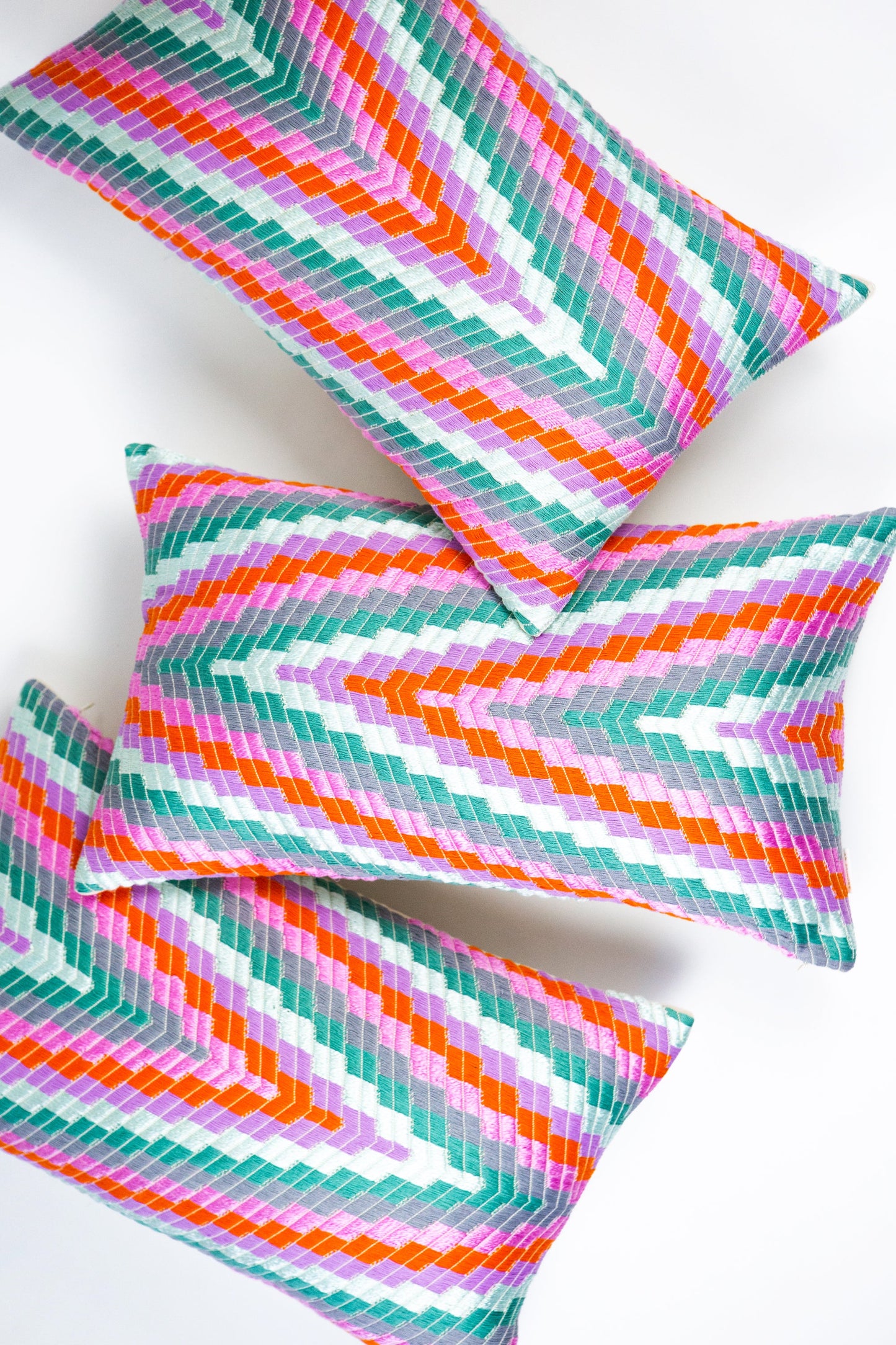 Almolonga Zig Zag Pillow - Orange Multi