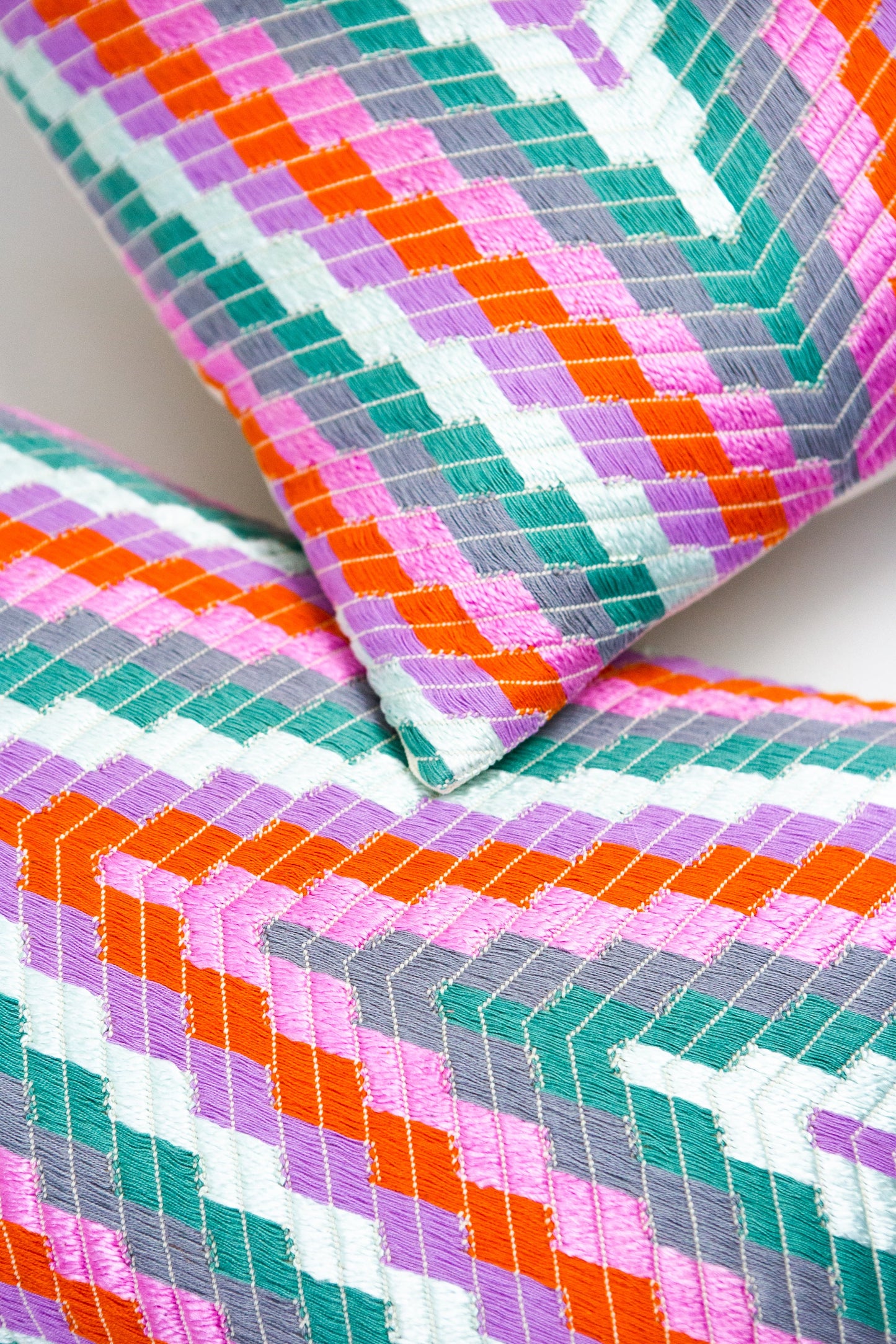 Almolonga Zig Zag Pillow - Orange Multi