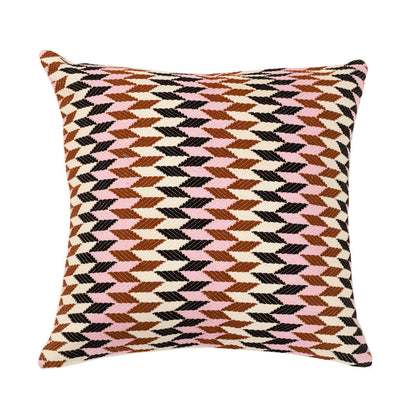 Almolonga 70s Dream Pillow - Pink & Brown 20" x 20"